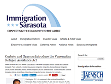 Tablet Screenshot of immigrationsarasota.com